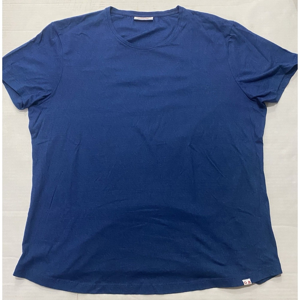 Orlebar Brown Blue Cotton Crewneck Short Sleeve T-Shirt. Men's 3XL
